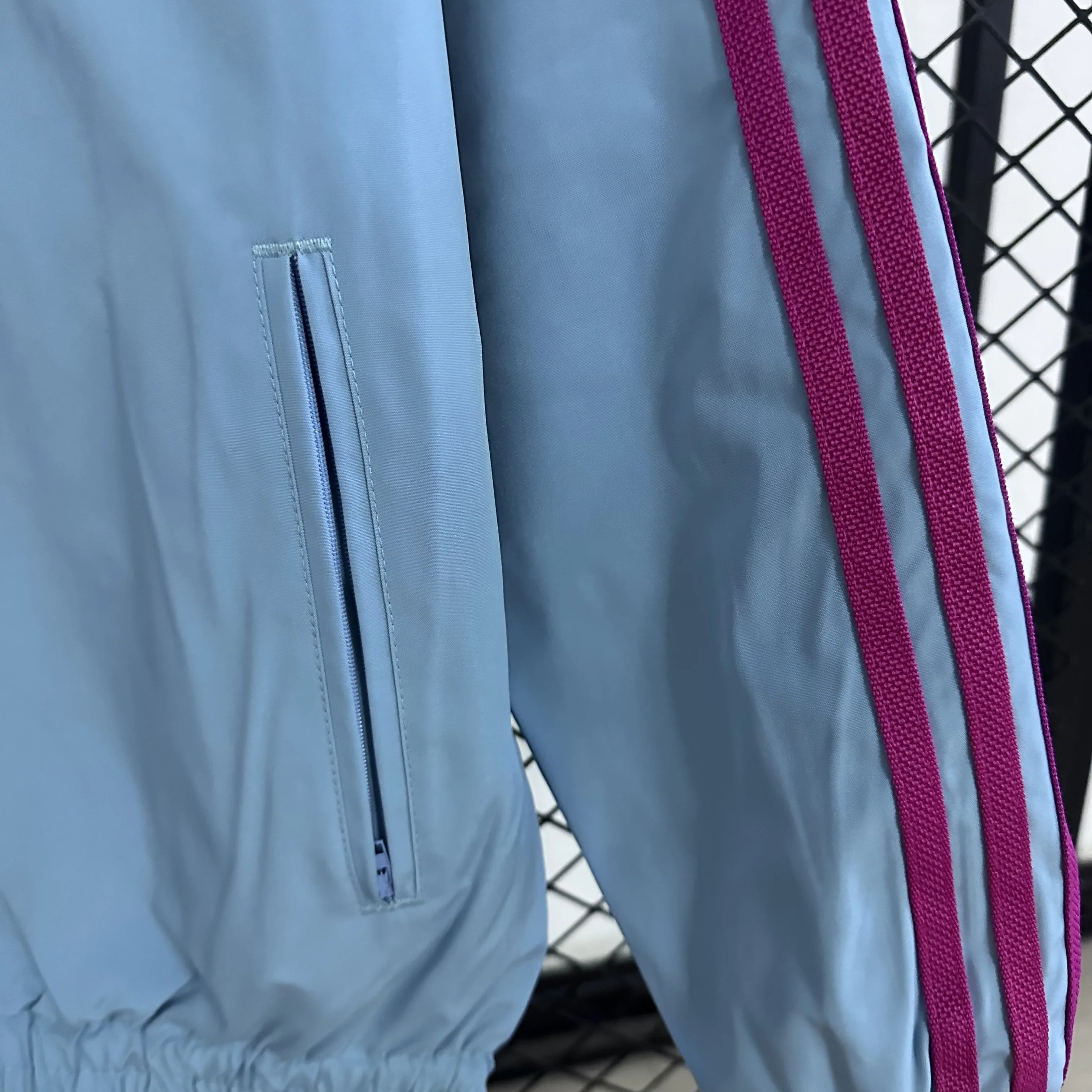 S1028 阿森纳条纹立领双面穿防水夹克外套