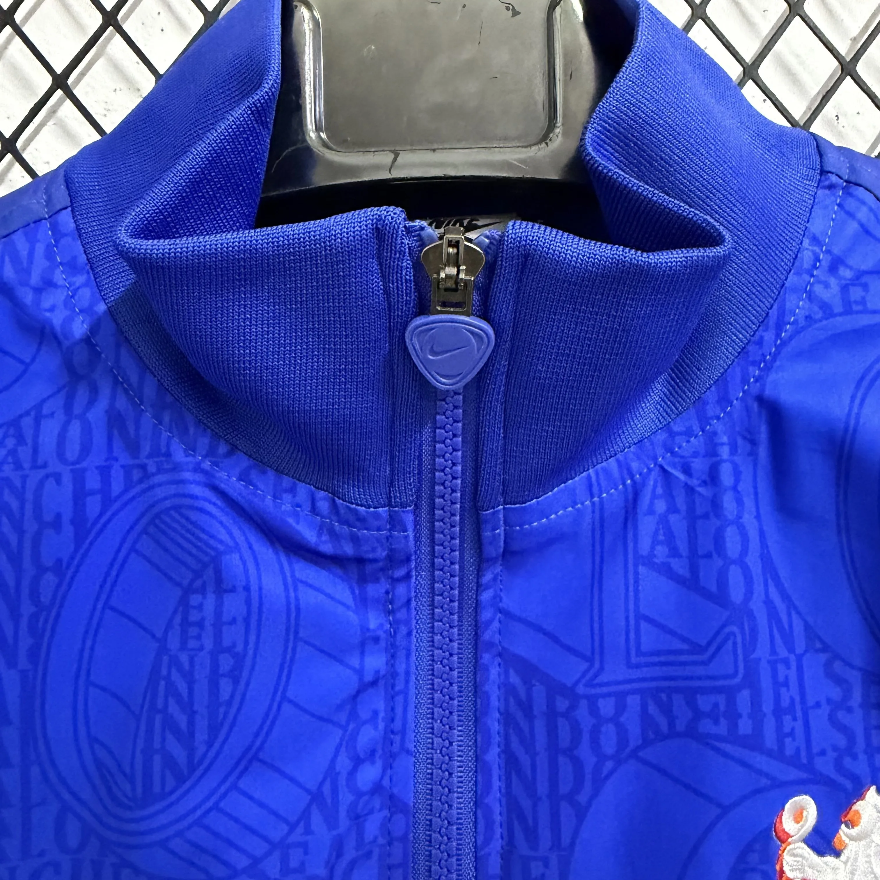 F1076 切尔西蓝色训练防水风衣