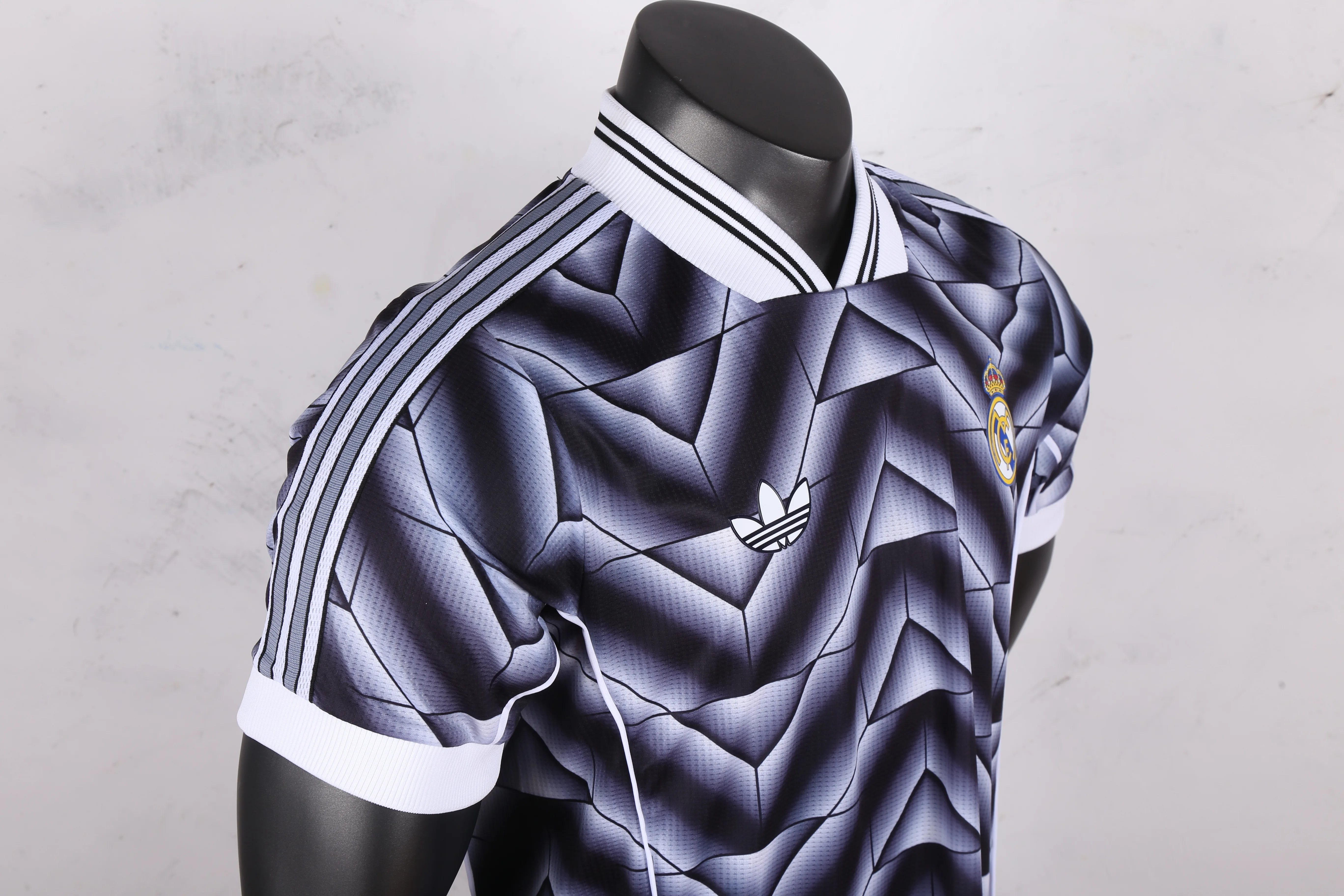 2025皇马复古风灰色S-XXL