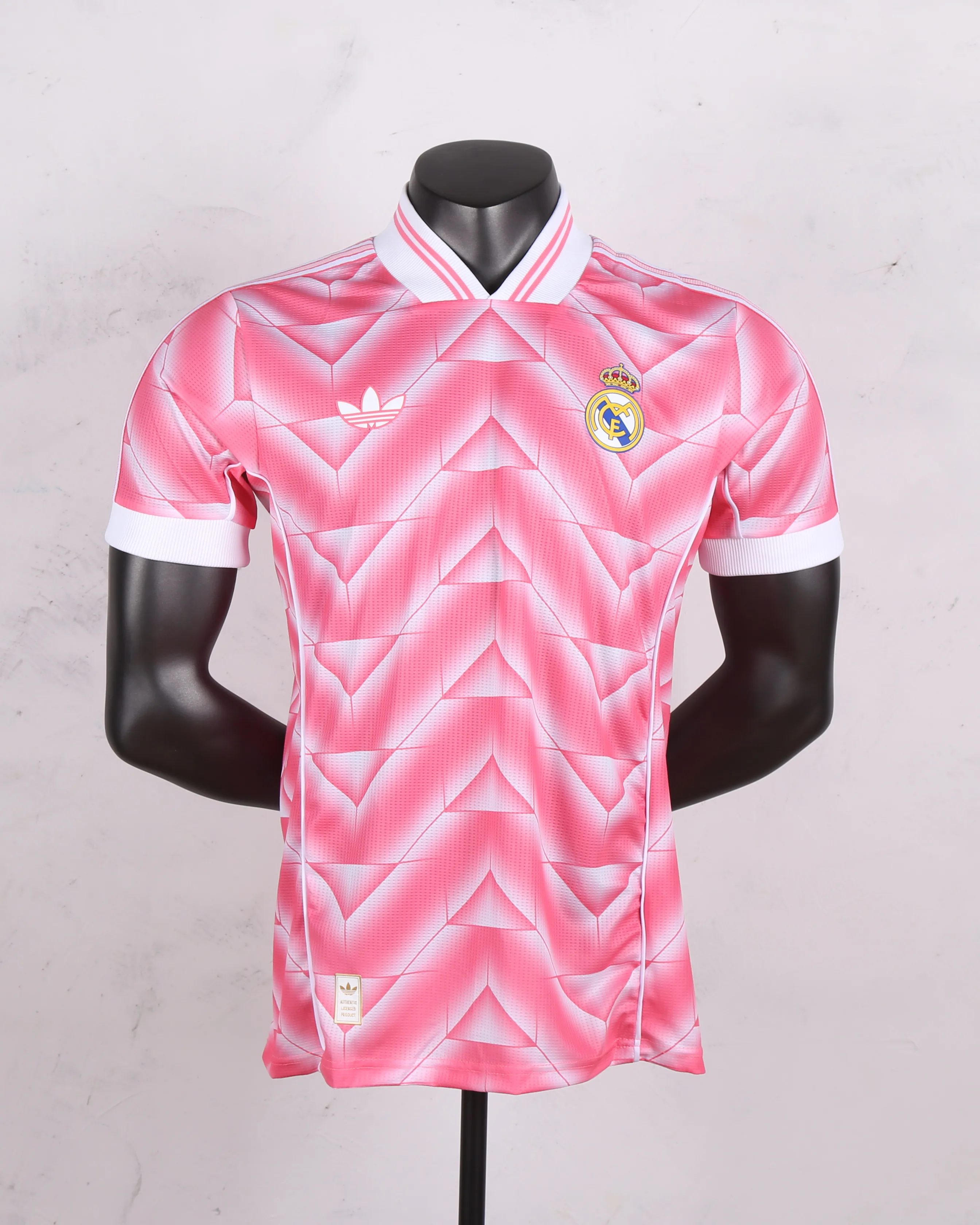 2025皇马复古风粉色S-XXL