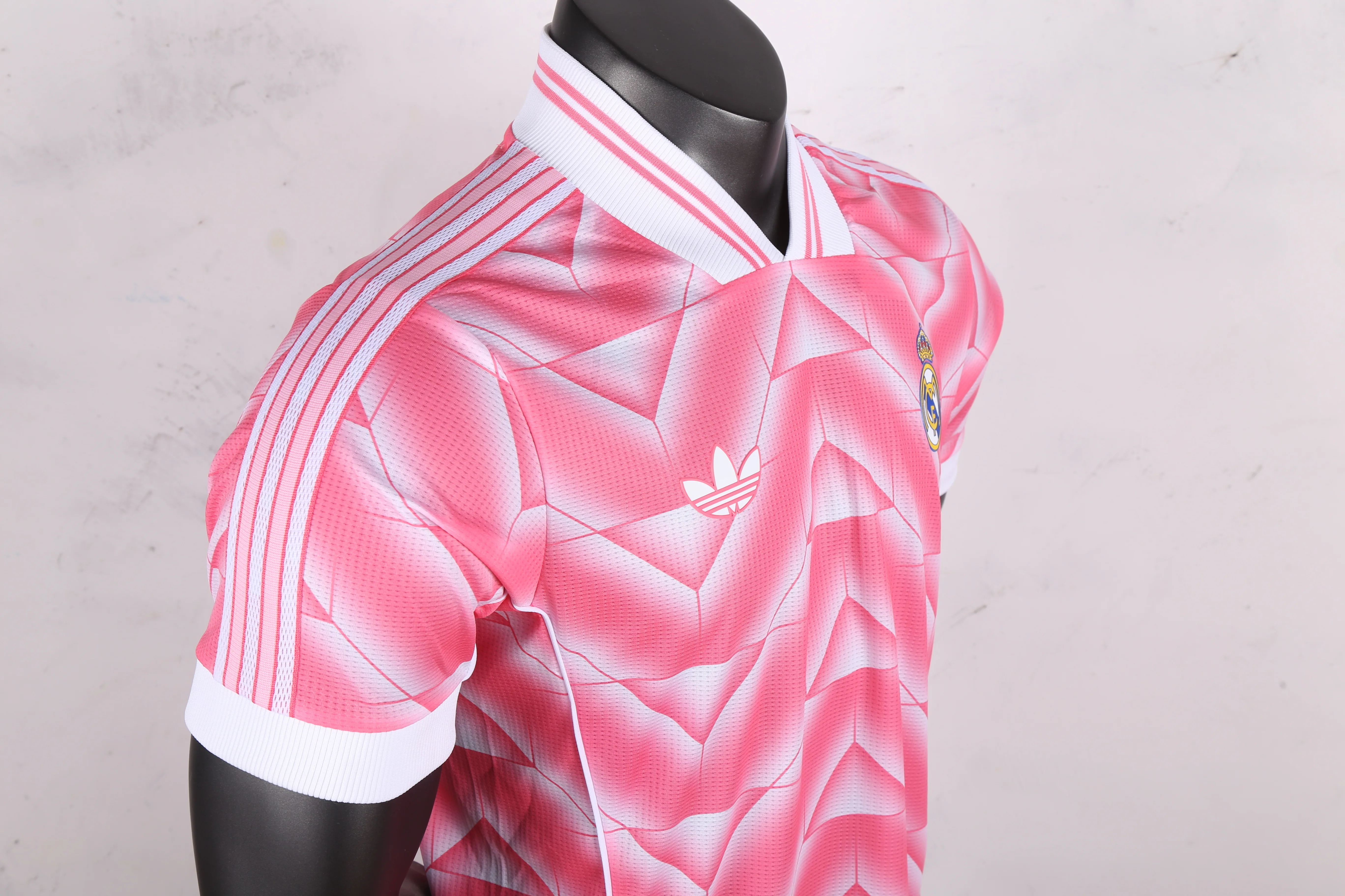 2025皇马复古风粉色S-XXL