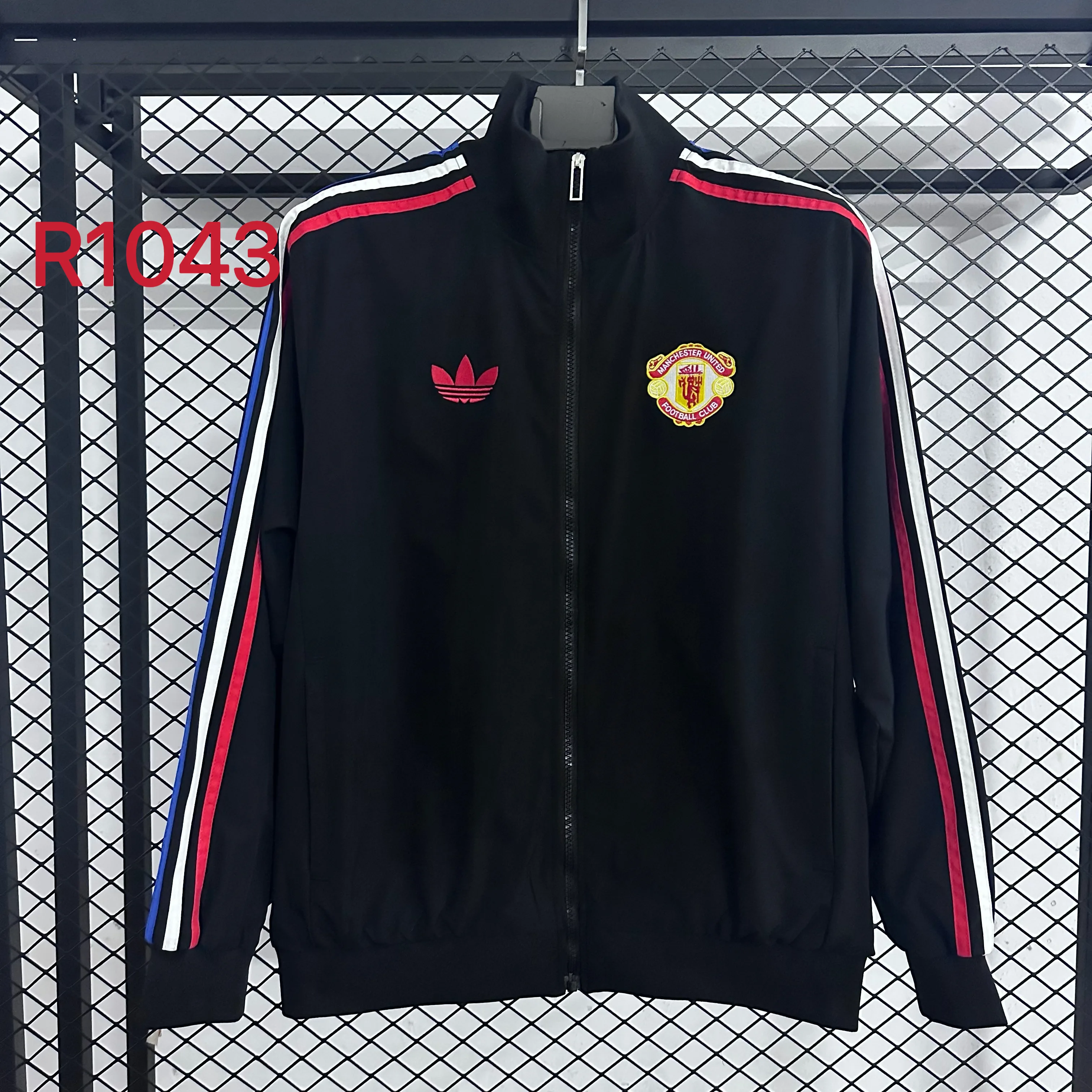 R1043 曼联联名款足球休闲文化复古运动修身立领夹克外套